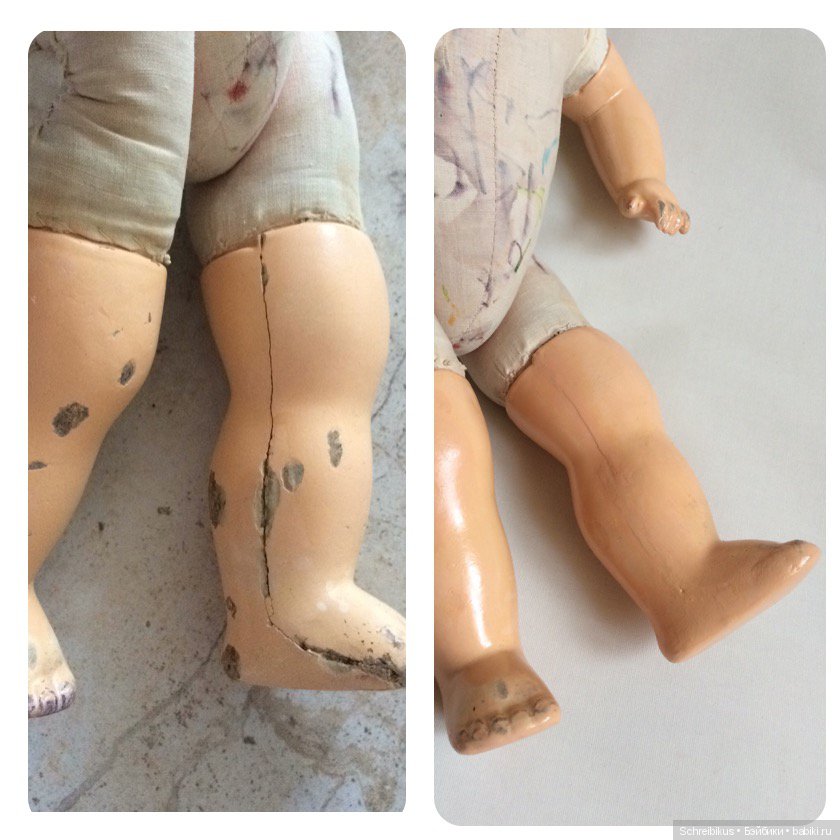 Кукла Варя не плачь — Реставрация и преображение кукол: ремонт