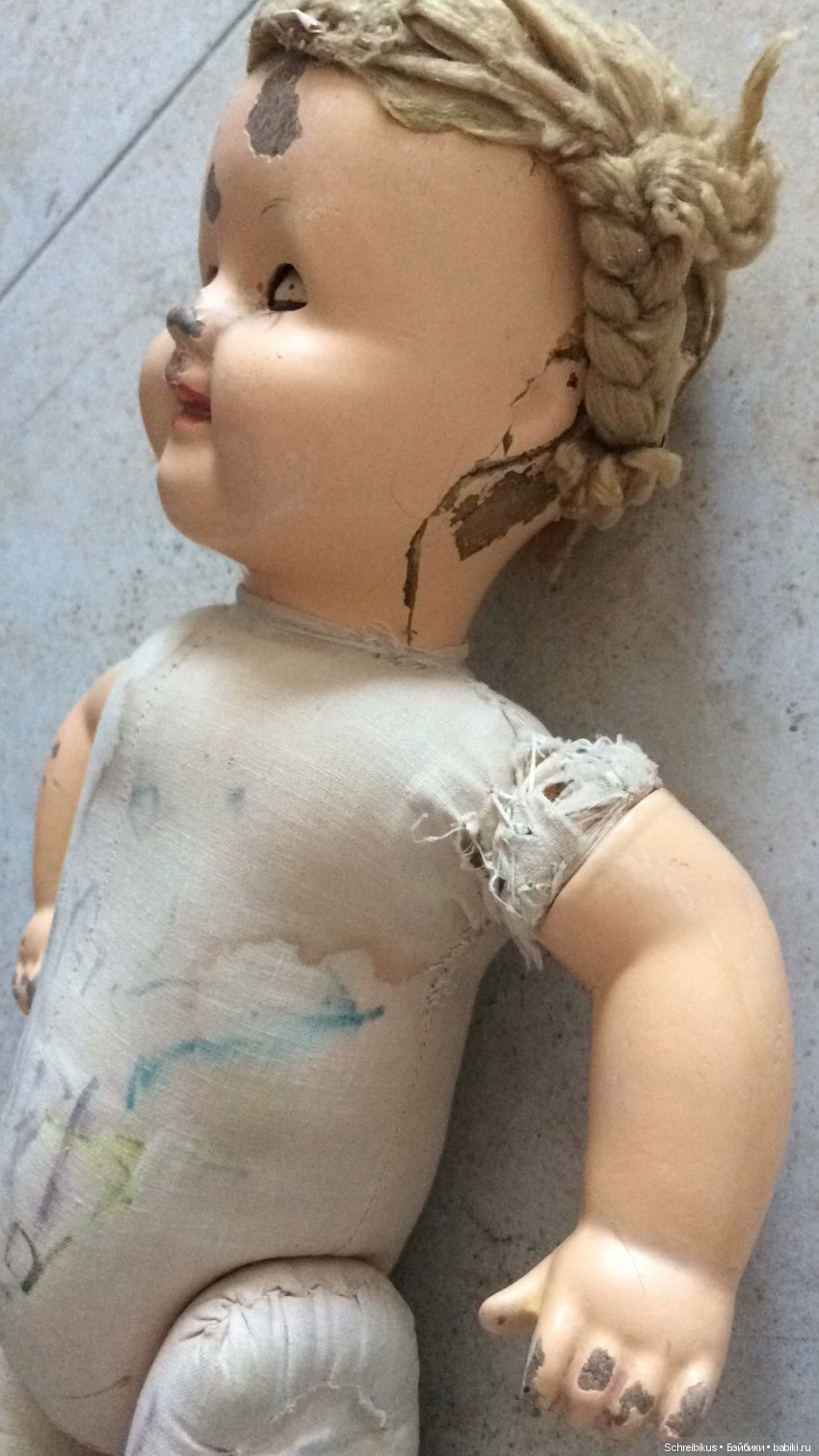 Кукла Варя не плачь — Реставрация и преображение кукол: ремонт (фото 7)