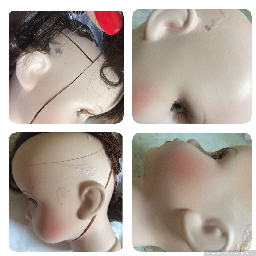 Уронили куклу на пол — Реставрация и преображение кукол: ремонт (фото 9)