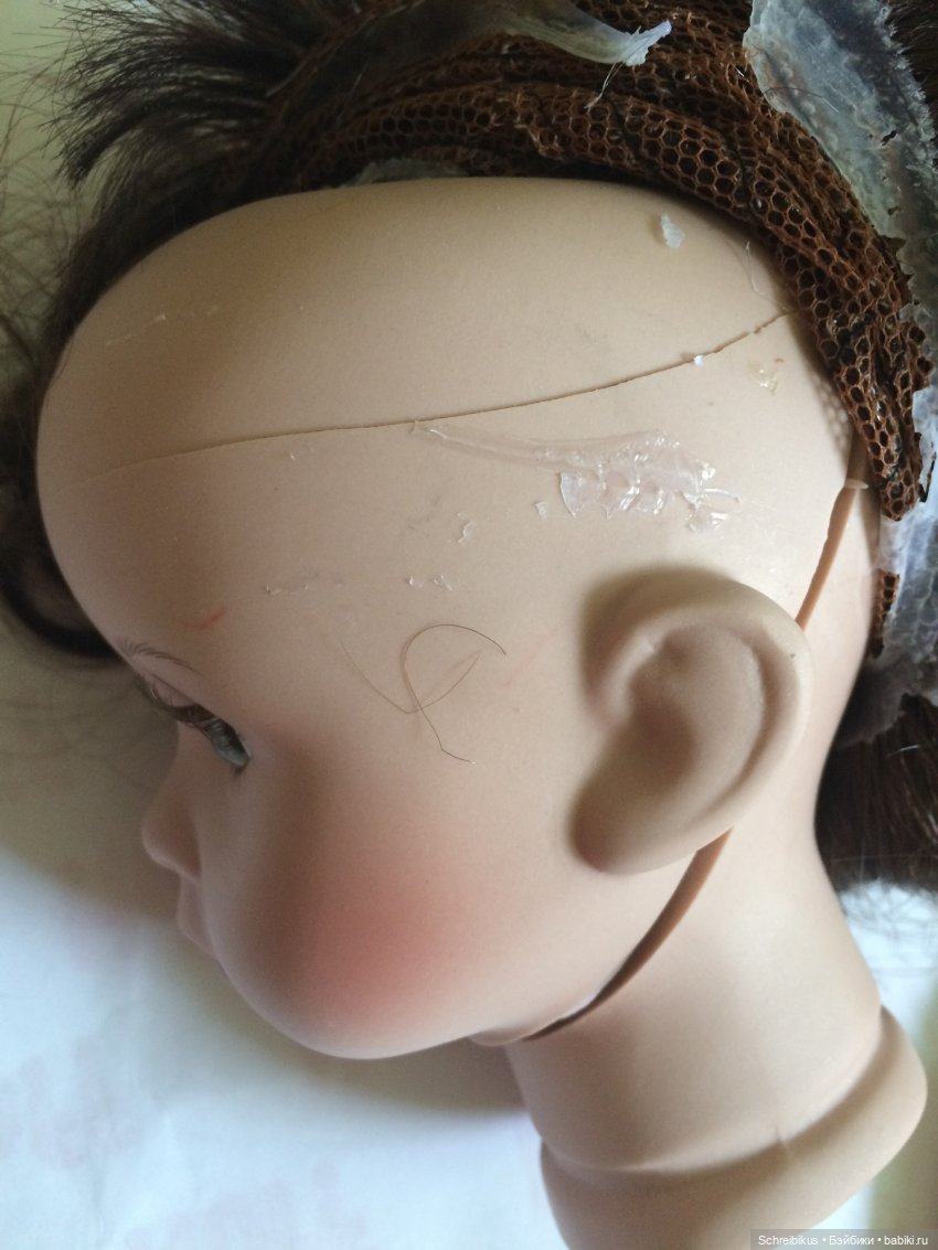 Уронили куклу на пол — Реставрация и преображение кукол: ремонт (фото 3)