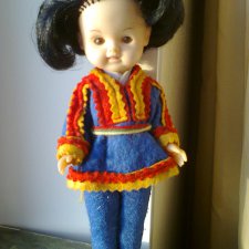 Куколка ГДР Ari полностью в оригинальной одежде