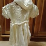 Антикварное (винтажное) платье для куклы 60-75 см.