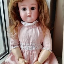 Антикварный парик для куклы