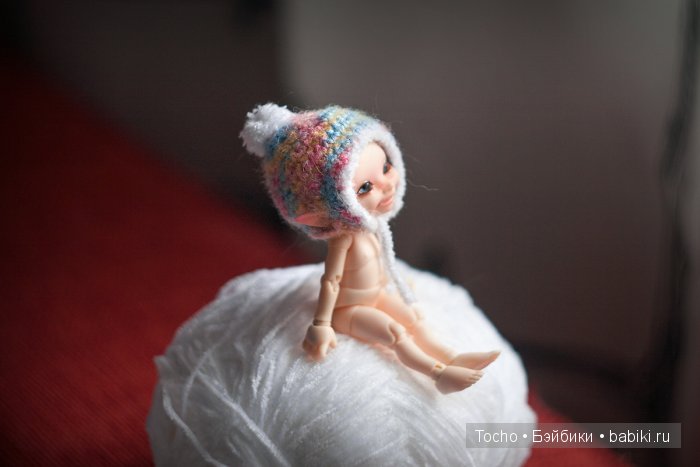 Вязаная шапочка для Realpuki