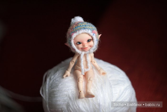 Вязаная шапочка для Realpuki