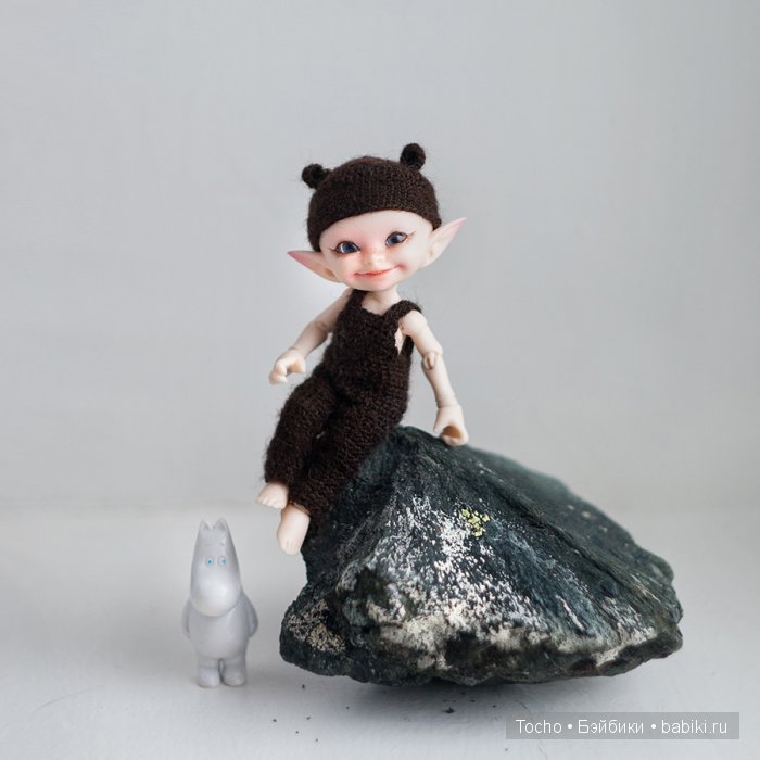 вязаный комбинезон для realpuki