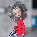 Деликатное преображение Уны (OOAK Monster High)