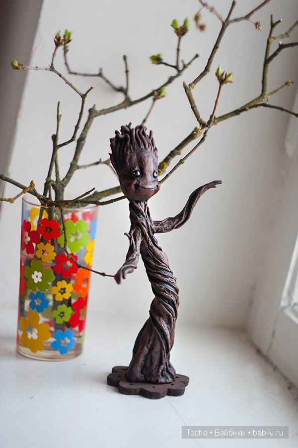 Малыш Грут — Лепка авторских игрушек и папье (фото 8)