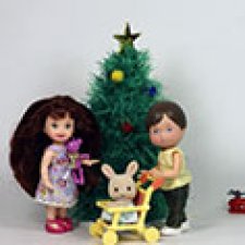 А у любопытной Дуськи на ёлке чуть зайца не увели