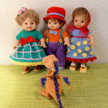 Мои новые куколки и вязаные наряды
