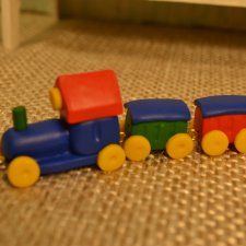 Игрушки для кукол. Паровозик своими руками