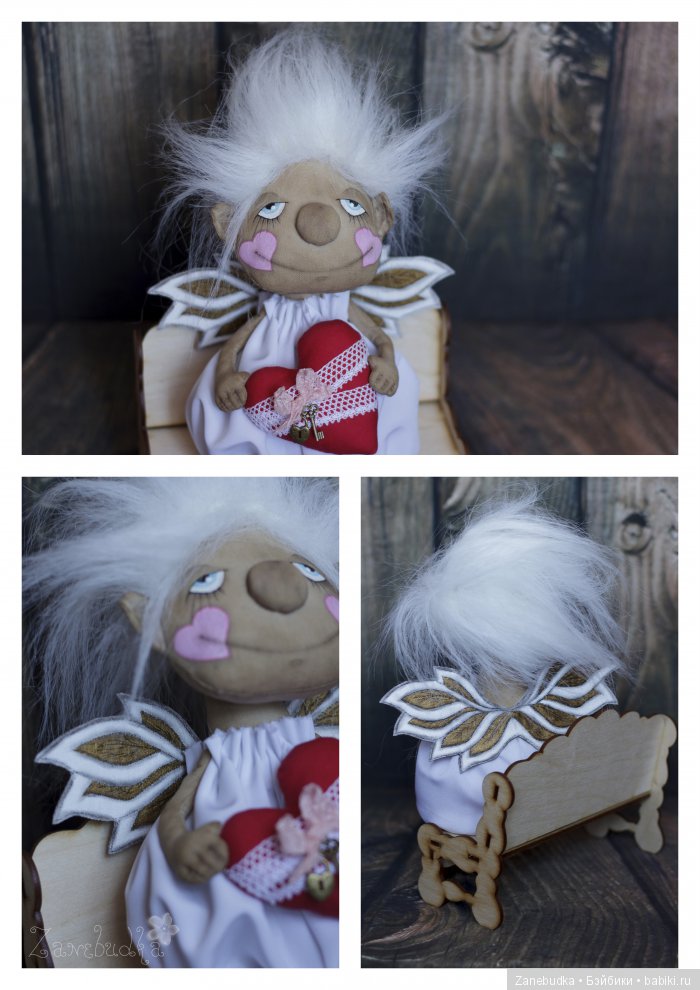 Ангелок-февралёк, текстильная кукла (фото 5)