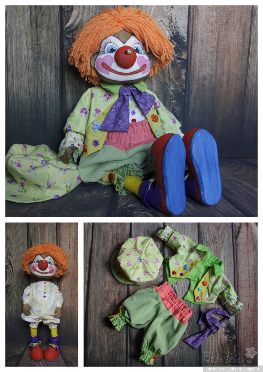 Клоун | Бэйбики Клоун — Авторские текстильные куклы: Вальдорфские (фото 3)