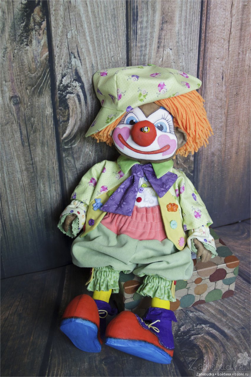 Клоун — Авторские текстильные куклы: Вальдорфские (фото 4)