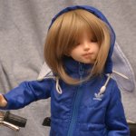 Васильковый зайка (курточка для MiniFee)