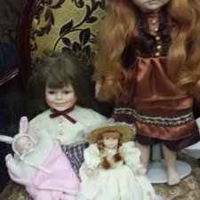 Фарфоровые куклы из Германии (лот №2). Цена за всех.
