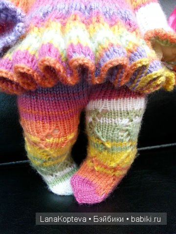 вязаный комплект на куклу Горди