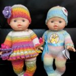 Вязаные комплектики для малышек Горди от Паола Рейна