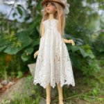 Платье и шляпка для  кукол формата SD 1\3  Kaye Wiggs . D.I.M. doll 53 см