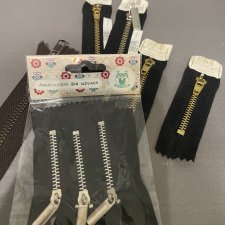 лот молний металл для кукол