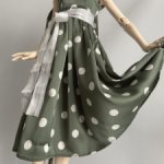 Шелковое  платье  для кукол   SD формата