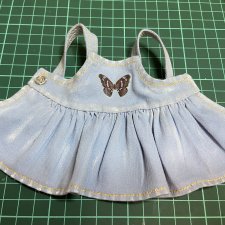 Джинсовый сарафанчик для кукол 30 см