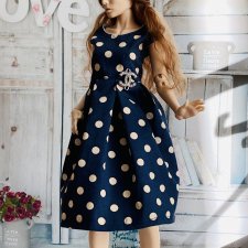 Платье для кукол формата 1/6