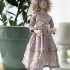 Платье льняное для Птички Лоры