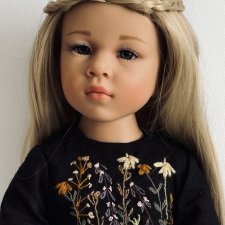 Льняное платье для Готц