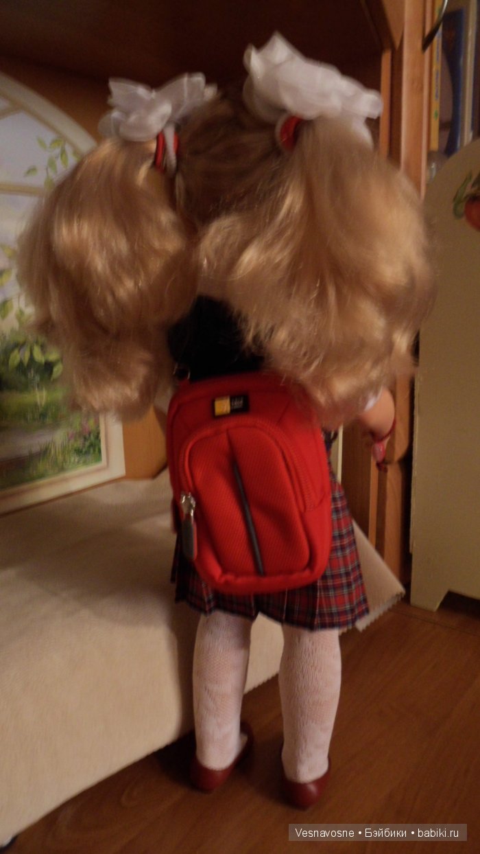 Готовимся к школе. Простой школьный рюкзак для кукол GOTZ и им подобным (мастер-класс) (фото 10)