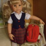 Готовимся к школе. Простой школьный рюкзак для кукол GOTZ  и им подобным (мастер-класс)