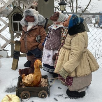 Воскресный зимний день в деревне Мишкино