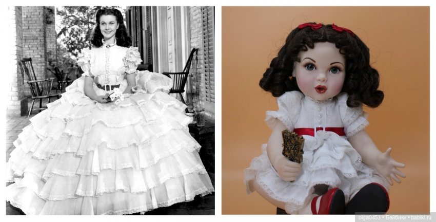 Фарфоровая малышка Scarlett O'Hara от Franklin Mint | Бэйбики Фарфоровая малышка Scarlett O'Hara от Franklin Mint (фото 5)