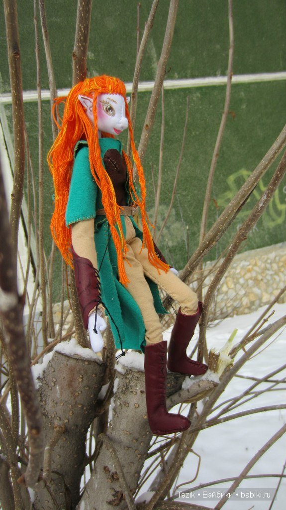 Тауриэль из фильма "Хоббит". Кукла из ткани