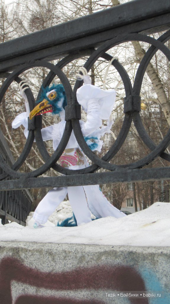 Инквитор Клювокрыл — Текстильные игрушки и примитивы: кофейные