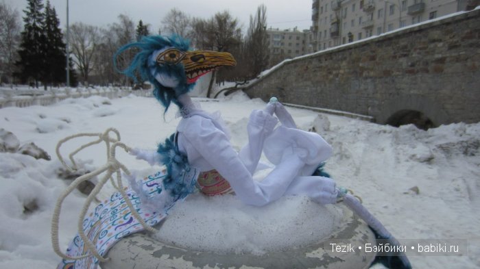 Инквитор Клювокрыл — Текстильные игрушки и примитивы: кофейные (фото 8)