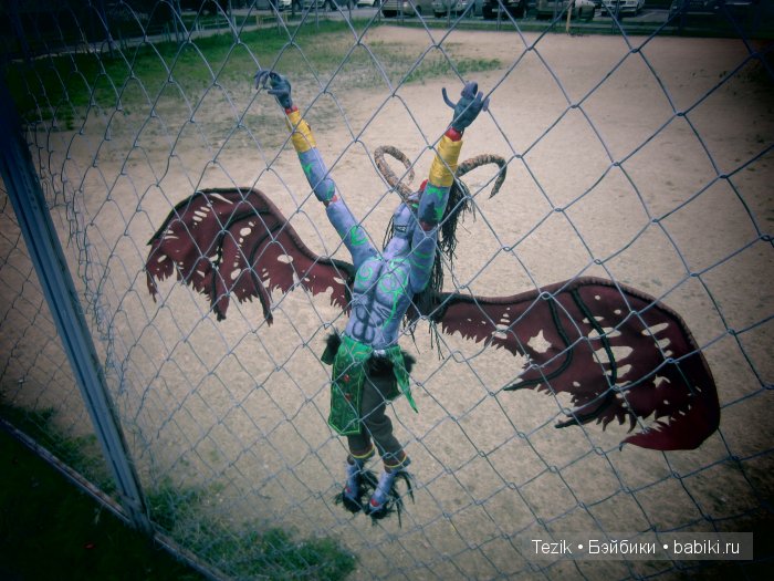 Иллидан Ярость бури. Warcraft. World of Warcraft. Кукла из ткани (фото 3)