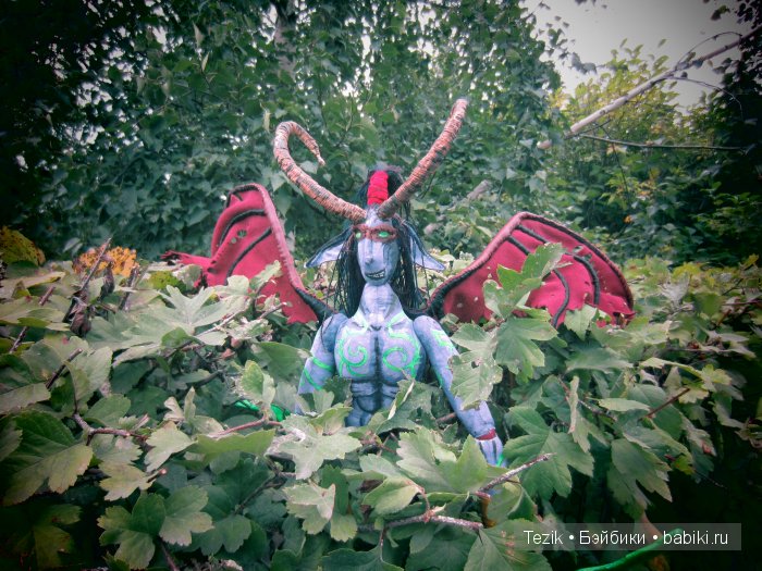 Иллидан Ярость бури. Warcraft. World of Warcraft. Кукла из ткани