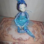 Авторская текстильная кукла. Снежная фея