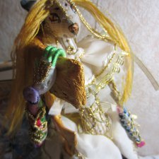 Принц Золотых нитей Эльберт. Авторская кукла из ткани