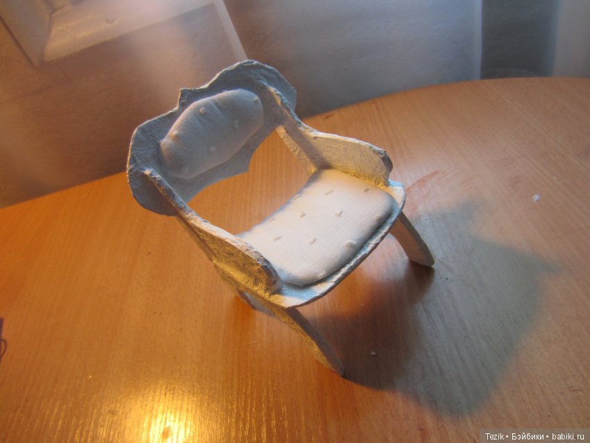 Промежуточные результаты. Мебель из картона и папье маше (фото 9)