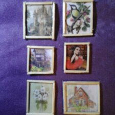 Как сделать картины из каталога, картона и спичек