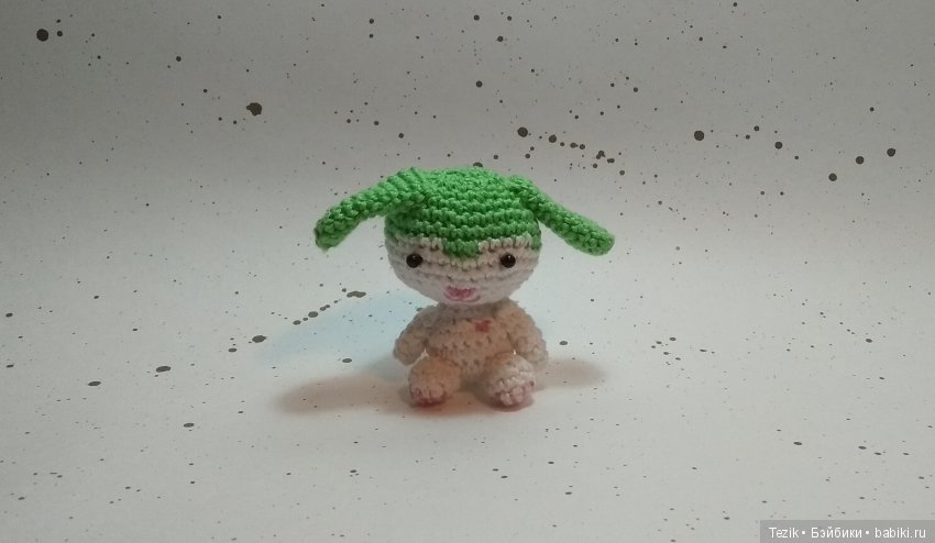 Зелёная собачка — Вязаные игрушки и амигуруми: крючком