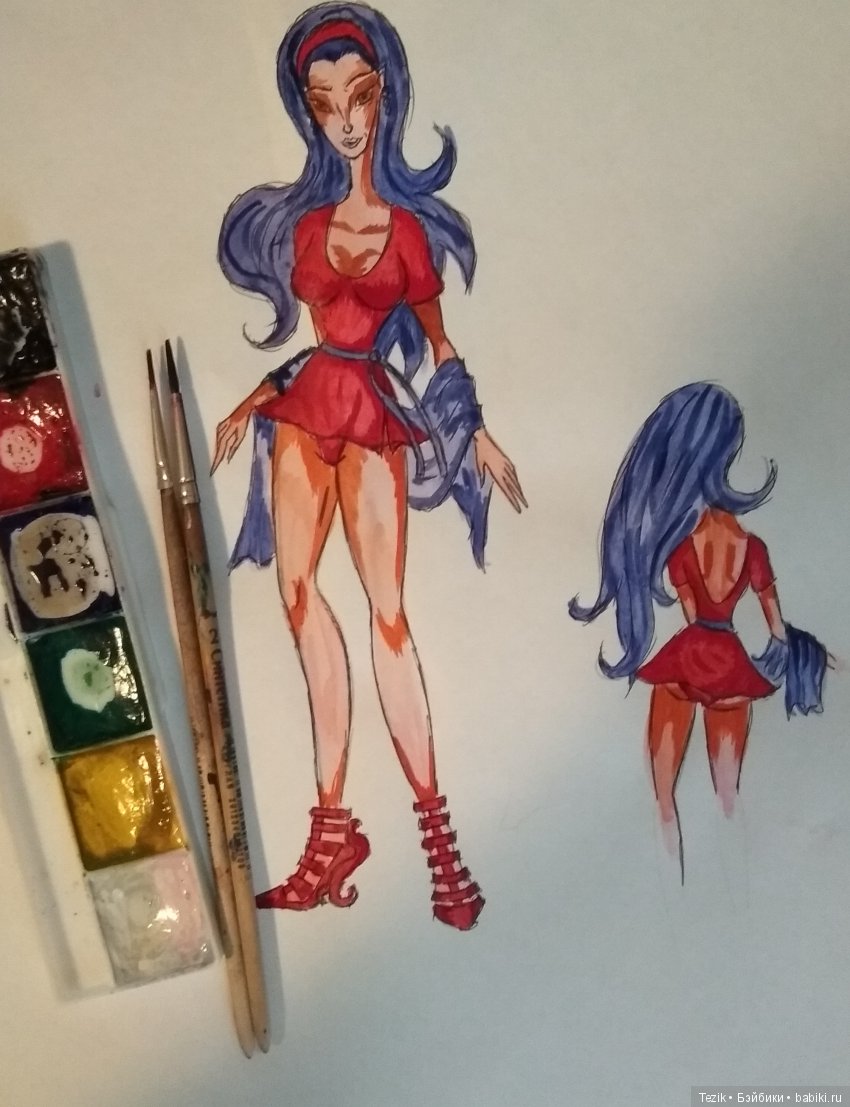 Мы в поисках купальника — Рисование и арт: скетчи (фото 4)