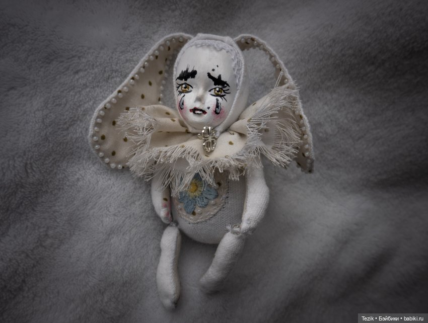 Белый зайка — Авторские мишки Тедди и друзья: фото (фото 3)