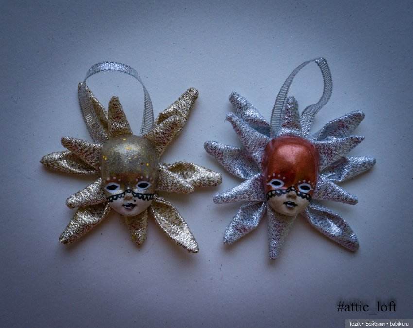 Новогодние игрушки, маски, маленькие (фото 7)