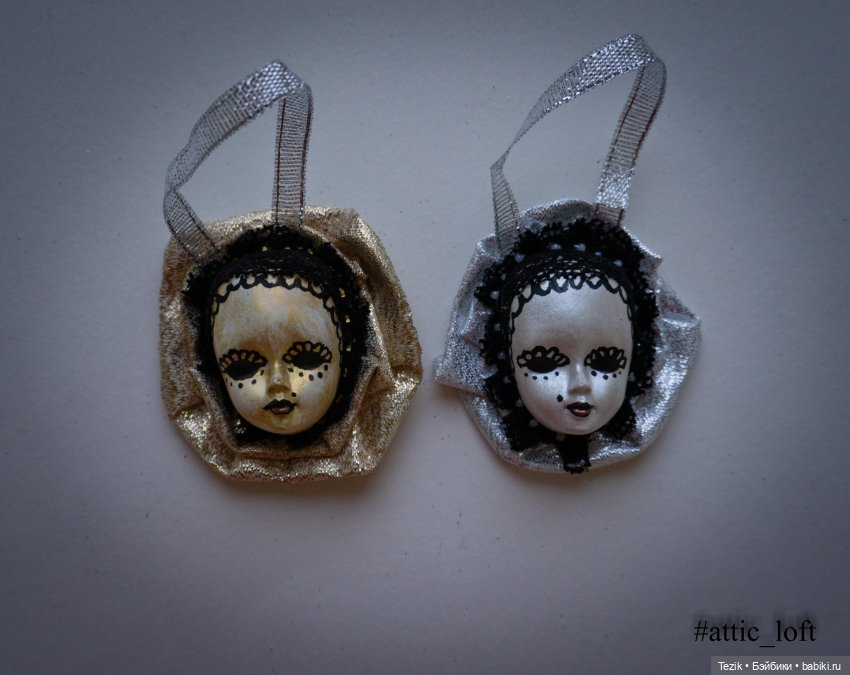 Новогодние игрушки, маски, маленькие