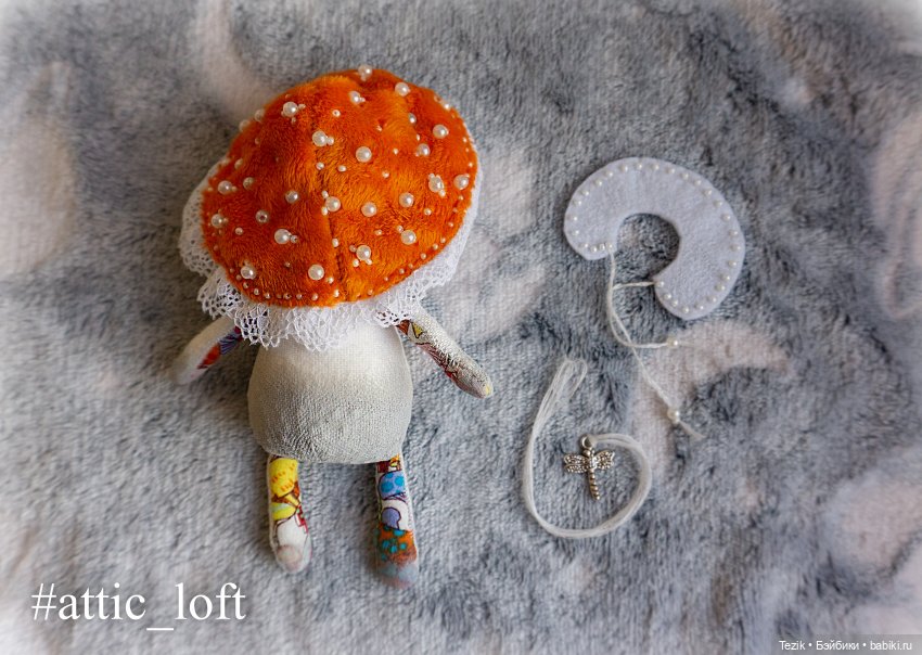 Грибочек Teddy Doll — Авторские мишки Тедди и друзья: фото (фото 7)