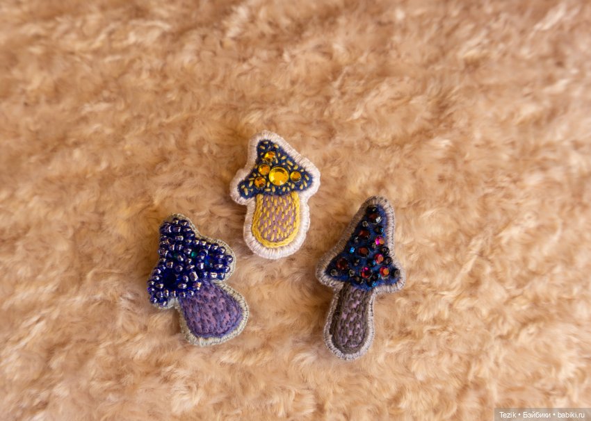 Маленькие брошки — Вышивка крестиком (фото 9)