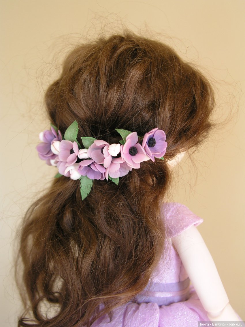 Весна, анемоны — Лепка авторских кукол: полимерная глина (фото 5)